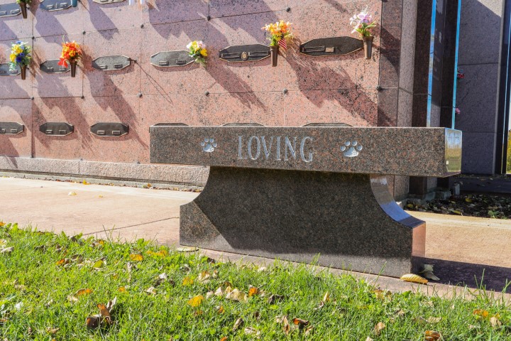 SSMP Memorial Granite Bench