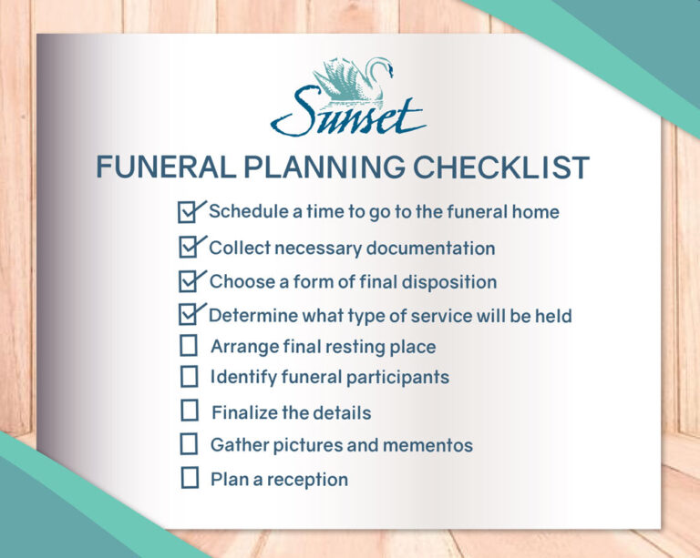 Funeral Plkanning Checklist