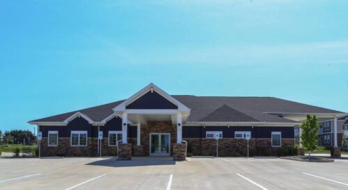 Outside of Sunset Funeral Home