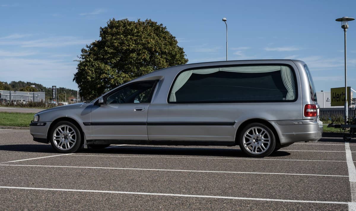 Gray hearse