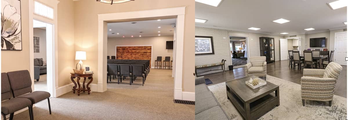 2 room options at Sunset Funeral Homes