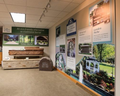 SSMP Office Showroom Image Memorial Park Wall